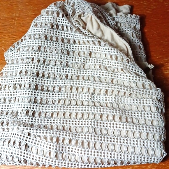 Naif Womans Crochet Lined Tan Top  2XL - Picture 9 of 9